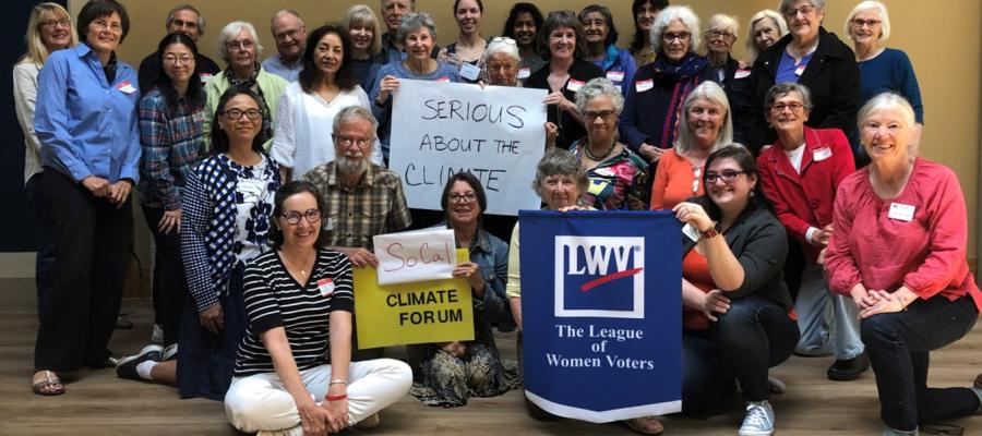 Attendees of the LWV SoCal Climate Change Forum LWV Socal Climate Change Forum