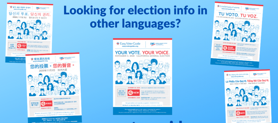 Easy Voter Guides Online i 5 languages Easy Voter Guide, cavotes, elections, voting, voter guide, trusted source, California