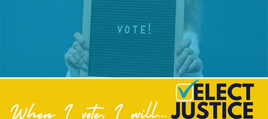 I will elect justice when I vote Elect Justice CA, cavotes, voting, california, elections, vote, voe ready, criminal justice, justice