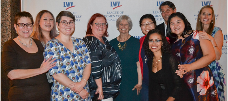 League of women voters of california staff LWVC Staff at Trudy Schafer's retirement party