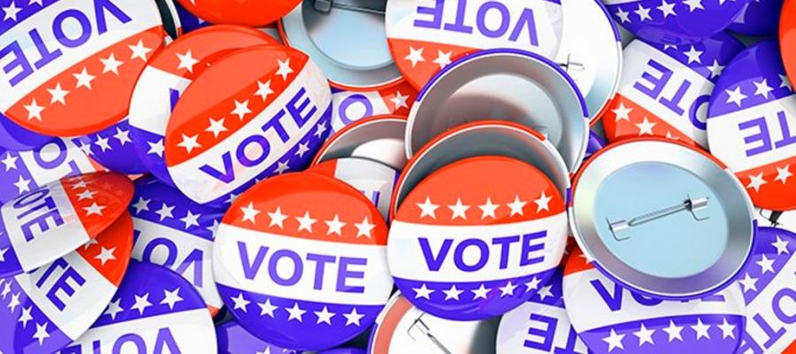 Vote Buttons vote, voting, elections, primary, California, voting tips, voter's edge, GOTV